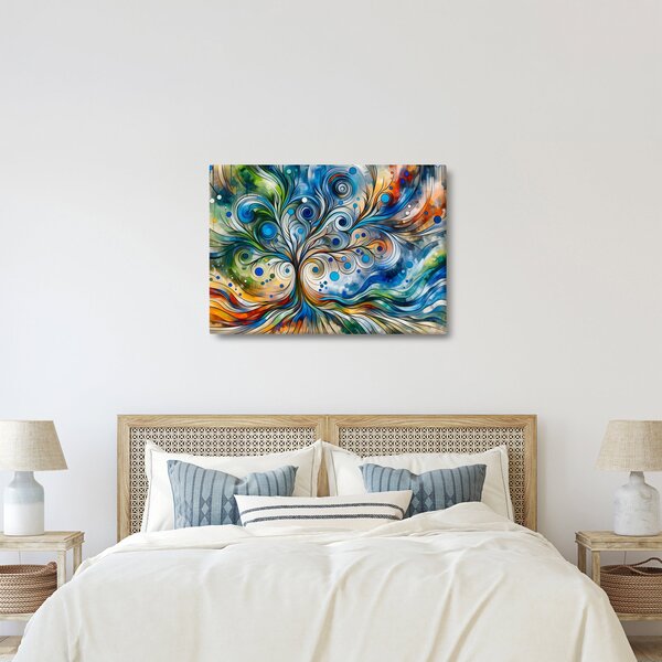 Tablou – Arbore energetic colorat (70x50 cm)