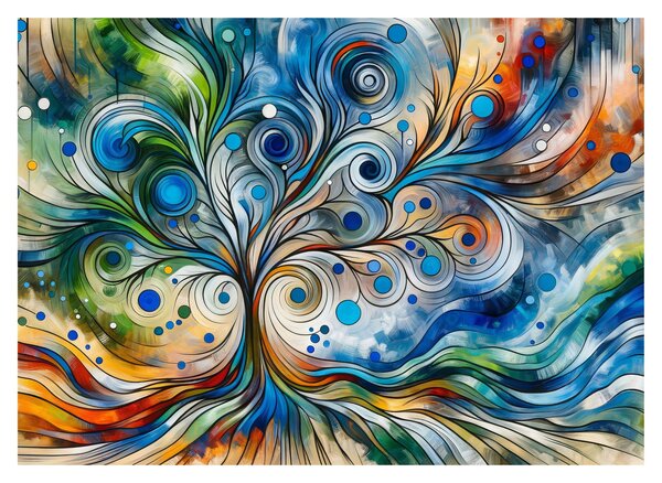Tablou – Arbore energetic colorat (70x50 cm)
