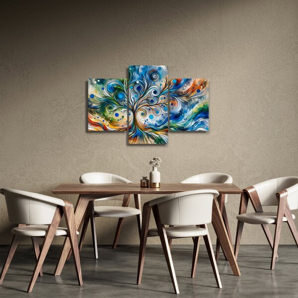 Tablou – Arbore energetic colorat (90x60 cm)
