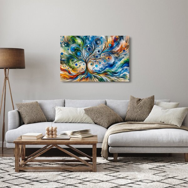 Tablou – Arbore energetic colorat (90x60 cm)