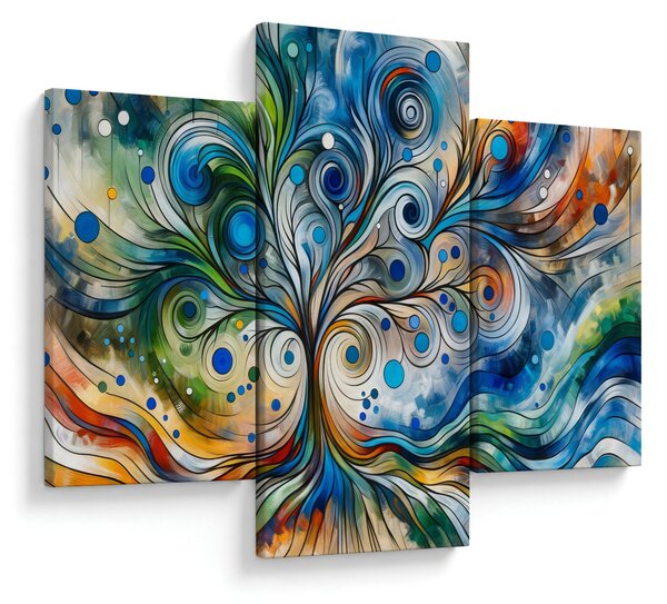 Tablou – Arbore energetic colorat (90x60 cm)