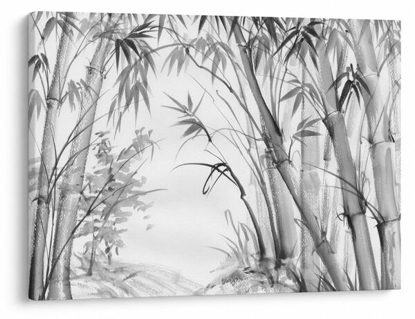 Tablou - Pădure de bambus (70x50 cm)
