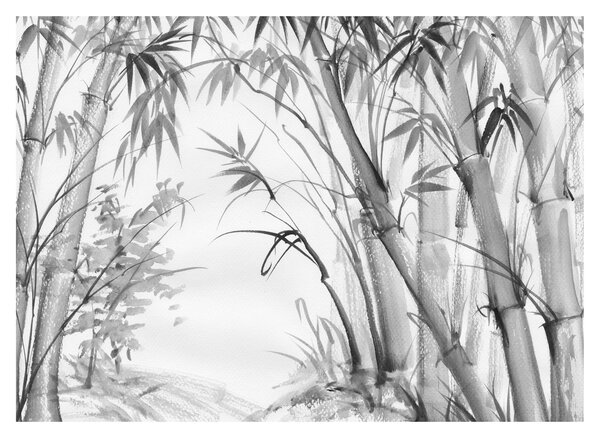 Tablou - Pădure de bambus (70x50 cm)