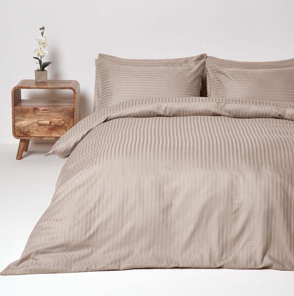 Lenjerie de pat Royal Linen din 100% bumbac culoare cappuccino de la Aglika