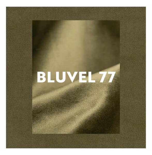 Fotoliu CARMEN, stofa catifelata verde olive - Bluvel 77, 72x75x99 cm