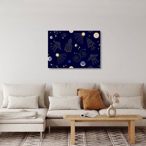 Tablou pe sticlă - Universul (70x50 cm)