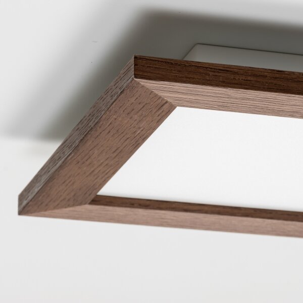 Plafonieră LED Brilagi SLIMFRAME WOOD LED/25W/230V 34x34 cm maro închis