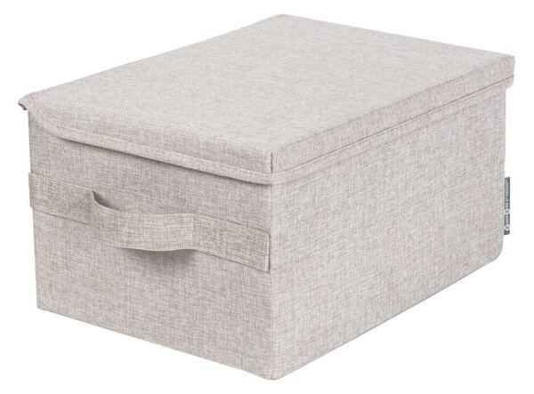 Cutie de depozitare bej din material textil cu capac 35x26x19 cm Soft Storage – Bigso