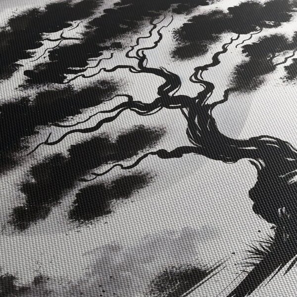 Tablou – Bonsai alb-negru (90x60 cm)