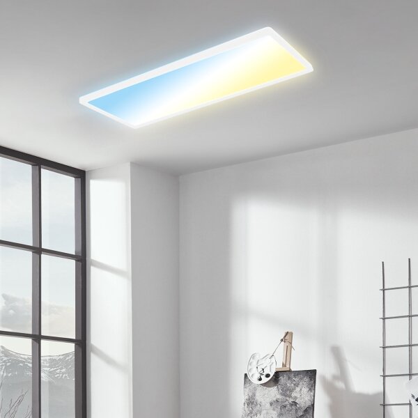 Plafonieră LED dimabilă Briloner 7403-016 SLIM LED/23W/230V 2700-6500K + telecomandă