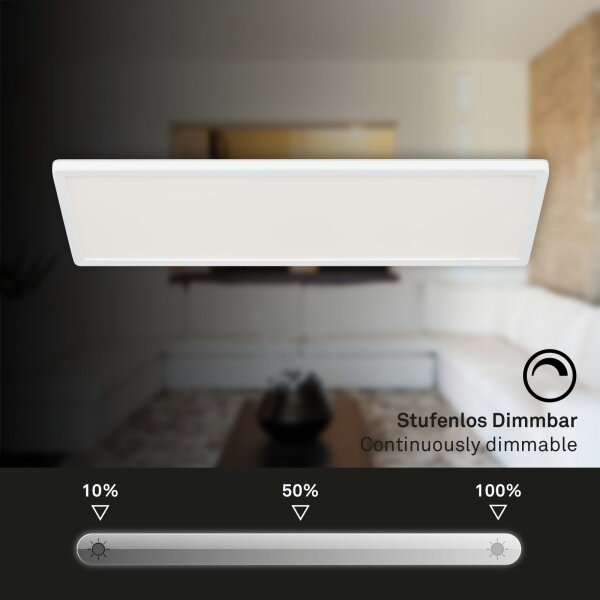 Plafonieră LED dimabilă Briloner 7403-016 SLIM LED/23W/230V 2700-6500K + telecomandă