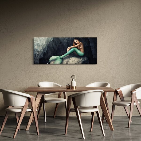 Tablou - Sirena pe stâncă (120x50 cm)