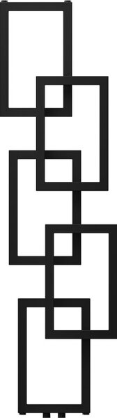 Mexen Grid, calorifer decorativ pentru baie 1360 x 390 mm, 349 W, negru, W215-1360-390-00-70