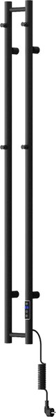 Mexen Pino, încălzitor electric cu suport pentru prosoape 1405x137 mm, 150 W, negru, W301-1405-137-00-70