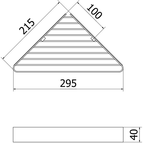 Mexen Evos-C, raft de colț pentru baie, cupru periat, 70A8514-65