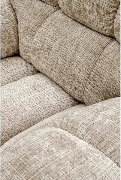 Fotoliu recliner AMORE, bej, stofa, 105x100x86 cm