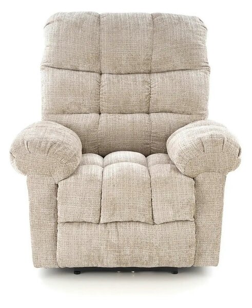 Fotoliu recliner AMORE, bej, stofa, 105x100x86 cm
