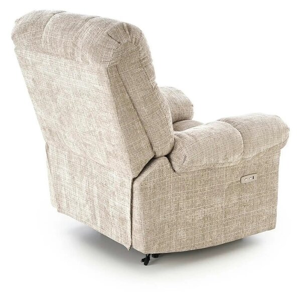Fotoliu recliner AMORE, bej, stofa, 105x100x86 cm