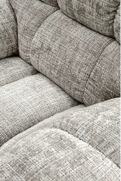 Fotoliu recliner AMORE, gri, stofa, 105x100x86 cm