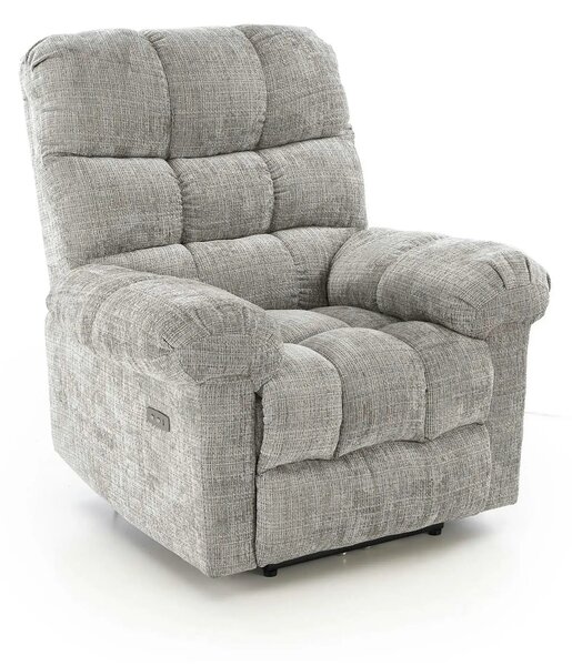 Fotoliu recliner AMORE, gri, stofa, 105x100x86 cm