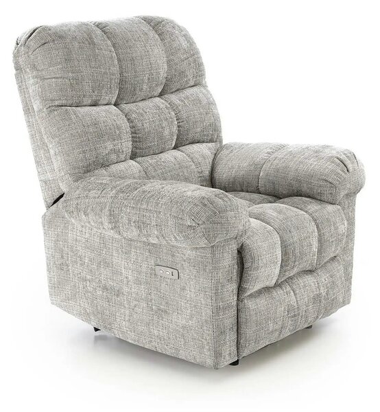 Fotoliu recliner AMORE, gri, stofa, 105x100x86 cm