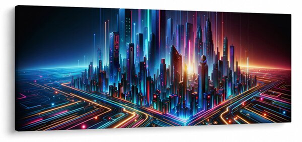 Tablou - Orașul viitorului (120x50 cm)