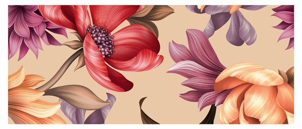 Tablou - Flori de epocă (120x50 cm)