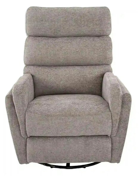 Fotoliu recliner ARGOS, stofa clasica gri - Raven 07, 78x84/162x107 cm
