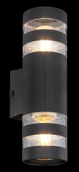 Globo 78260S - Aplica de perete HAYES 2xE27/10W/230V, neagră