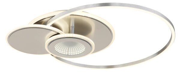 Globo 68278-24 - plafonieră LED dimabilă BELTRAN LED/24W/230V argintie + telecomandă