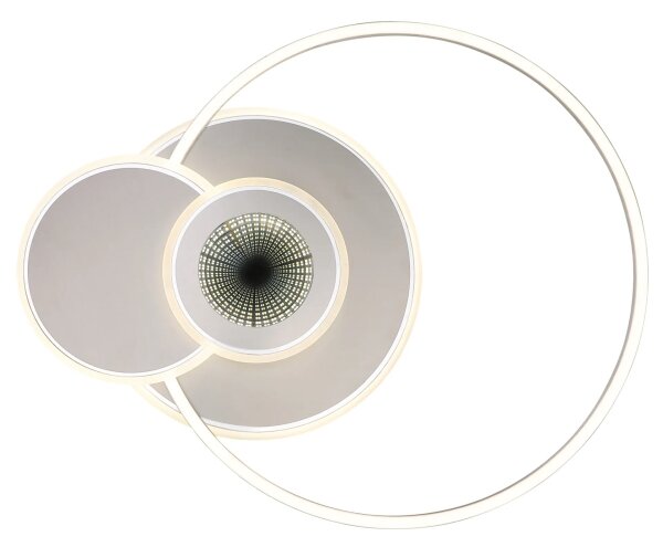 Globo 68278-24 - plafonieră LED dimabilă BELTRAN LED/24W/230V argintie + telecomandă