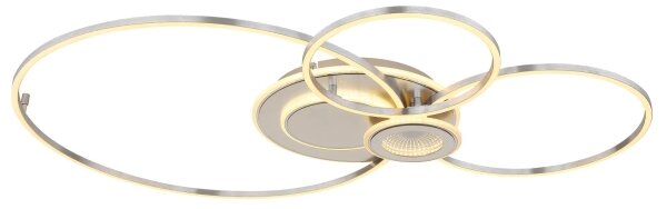 Globo 68278-36 - Plafonieră LED dimmabilă BELTRAN LED/36W/230V argintie+telecomandă