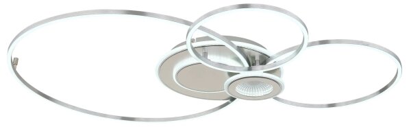 Globo 68278-36 - Plafonieră LED dimmabilă BELTRAN LED/36W/230V argintie+telecomandă