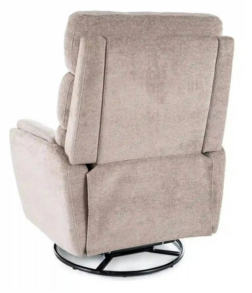 Fotoliu recliner ARGOS, stofa clasica bej inchis - Raven 30, 78x84/162