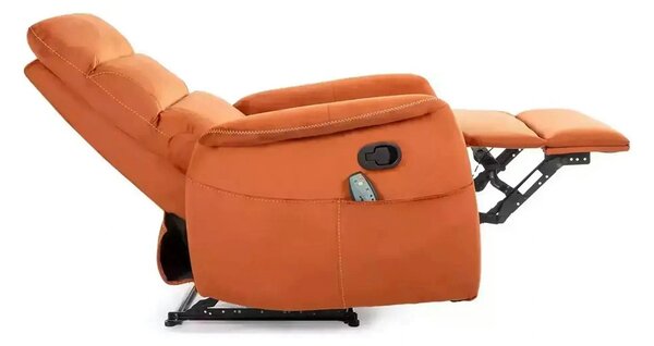 Fotoliu recliner SOLON M, stofa catifelata scortisoara - Bluvel 4215