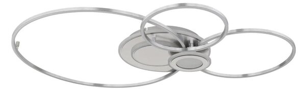 Globo 68278-36 - Plafonieră LED dimmabilă BELTRAN LED/36W/230V argintie+telecomandă