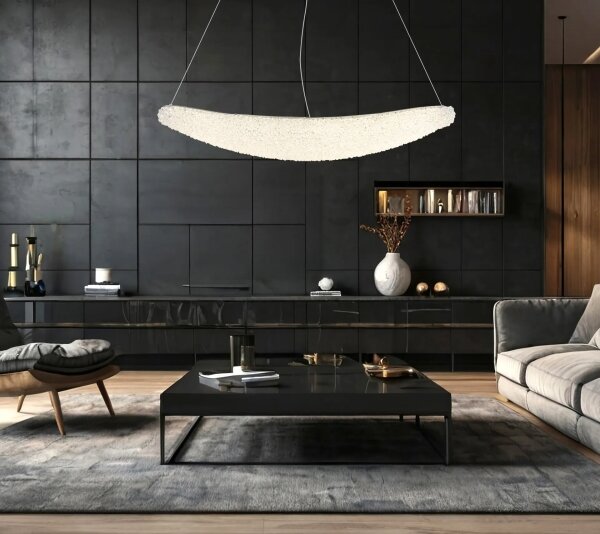 Globo 68524-40 - Lustru LED dimabil pe cablu KRISTALLA LED/40W/230V crom lucios + telecomandă