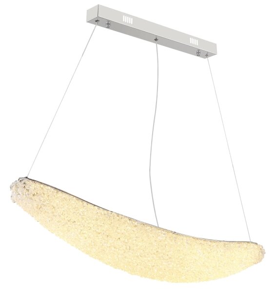 Globo 68524-40 - Lustru LED dimabil pe cablu KRISTALLA LED/40W/230V crom lucios + telecomandă