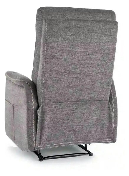 Fotoliu recliner SOLON M, stofa clasica gri inchis - Brego 18, 74x86/1