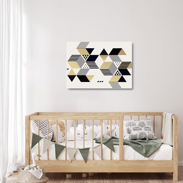 Tablou pe sticlă - Forme geometrice N⁰1 (70x50 cm)
