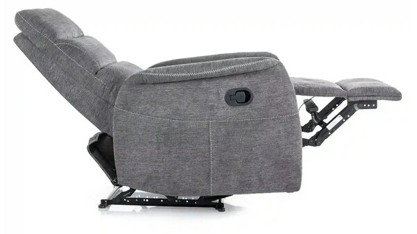 Fotoliu recliner SOLON M, stofa clasica gri inchis - Brego 18, 74x86/1