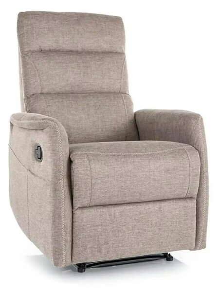 Fotoliu recliner SOLON M, stofa clasica bej - Brego 34, 74x86/162x106