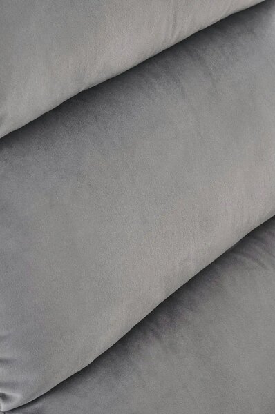 Fotoliu recliner MARONI, stofa catifelata gri - Bluvel 14, 62x92/165x1