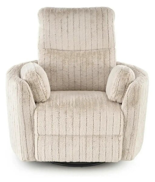 Fotoliu recliner PEGAS, stofa bej, 110x100/170x108/81 cm
