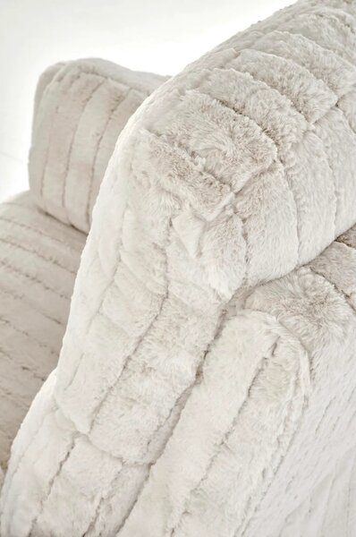 Fotoliu recliner PEGAS, stofa bej, 110x100/170x108/81 cm