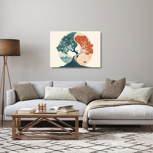 Tablou pe sticlă – Arbore plin de energie (70x50 cm)