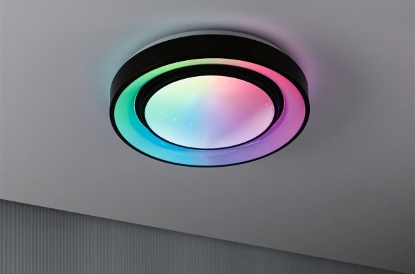 Plafonieră dimabilă LED RGBW/22W RAINBOW 230V Paulmann 70544 + telecomandă