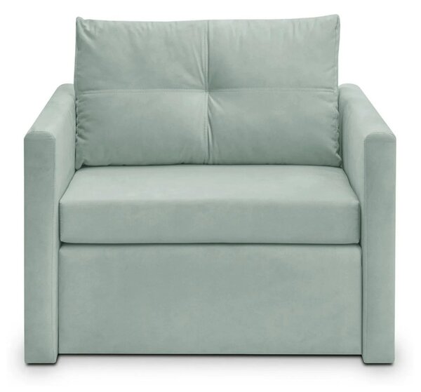 Fotoliu extensibil BUNIO, stofa catifelata verde menta - Modoo 2313, 9