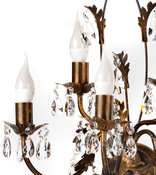 Aplică TERESA 5xE14/6W/230V bronz ONLI