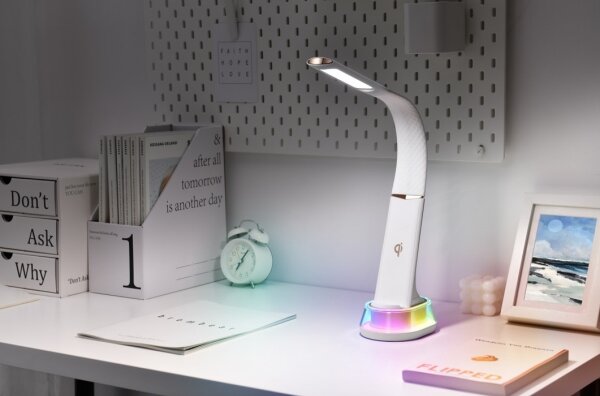 Immax 08974L - Lampă de birou LED RGB dimabilă CORELLA LED/7W/12/230V albă